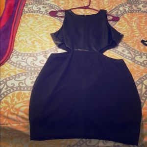 Black mini dress